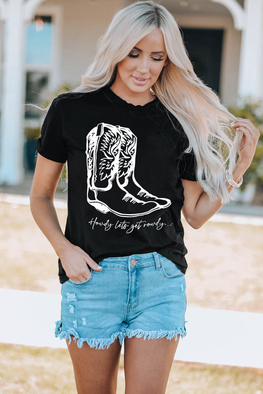 Boots Graphic Tee Shirt-Jewearrings