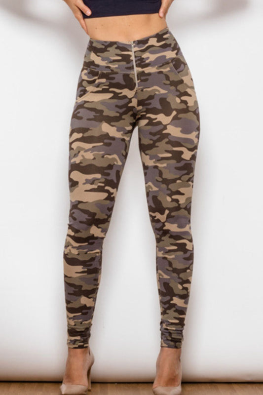 Camouflage Print Jeans-Jewearrings