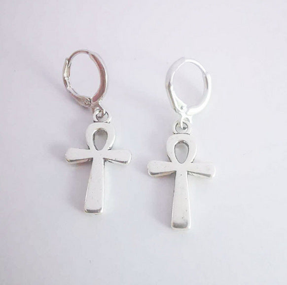 Cross Vintage Design Earrings-Jewearrings