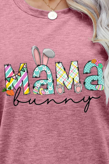 MAMA BUNNY Easter Graphic Tee-Jewearrings