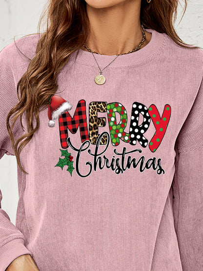 MERRY CHRISTMAS Graphic Sweatshirt-Jewearrings