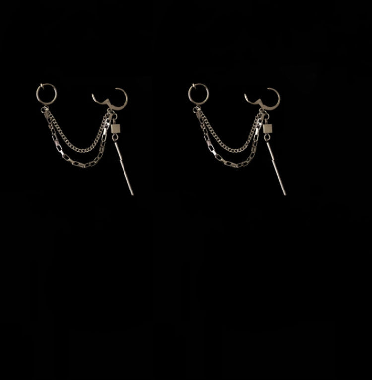 Long Stick Earrings Ear Bone Clip Earrings-Jewearrings