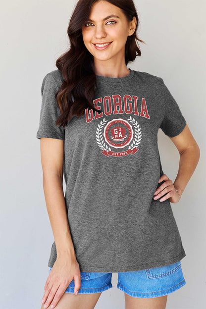 Simply Love Full Size GEORGIA Graphic T-Shirt-Jewearrings