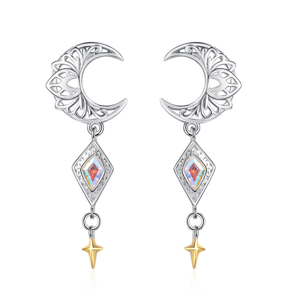 925 Sterling Silver Creative And Slightly Luxury High-grade Earrings-Jewearrings