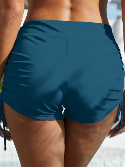 Drawstring Mid-Rise Waist Swim Shorts-Jewearrings