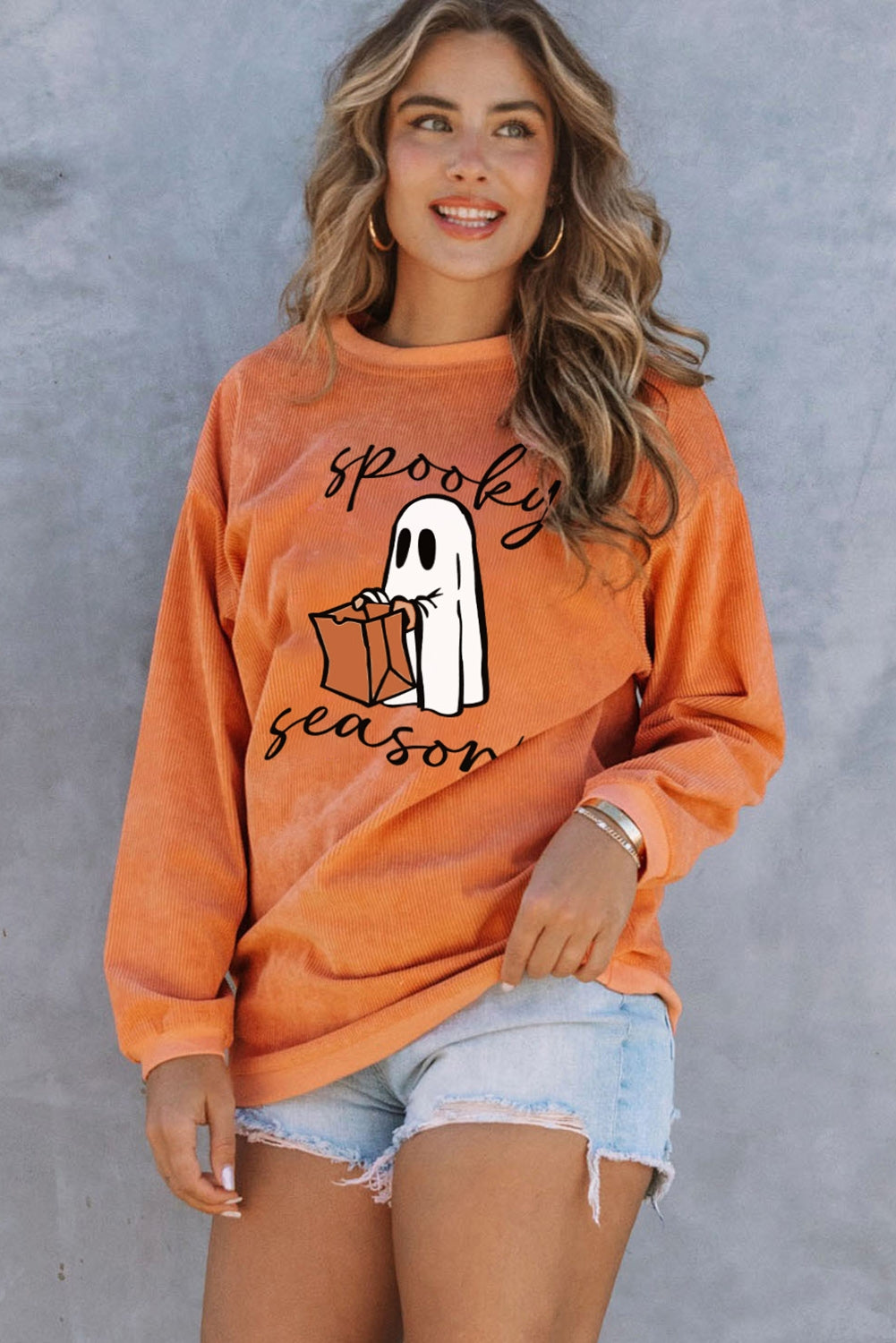 SPOOKY SEASON Graphic Sweatshirt-Jewearrings