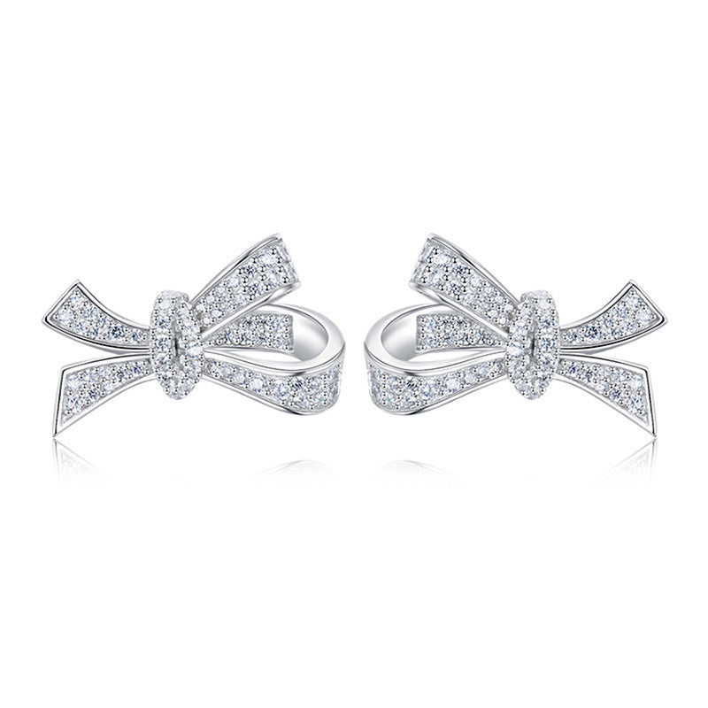 Bow Earrings Niche Design Fashion Personality Ear Stud-Jewearrings