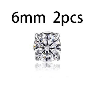 Unisex Zircon Stud Earrings Amazon Hot Zircon Magnet Ear Clips-Jewearrings