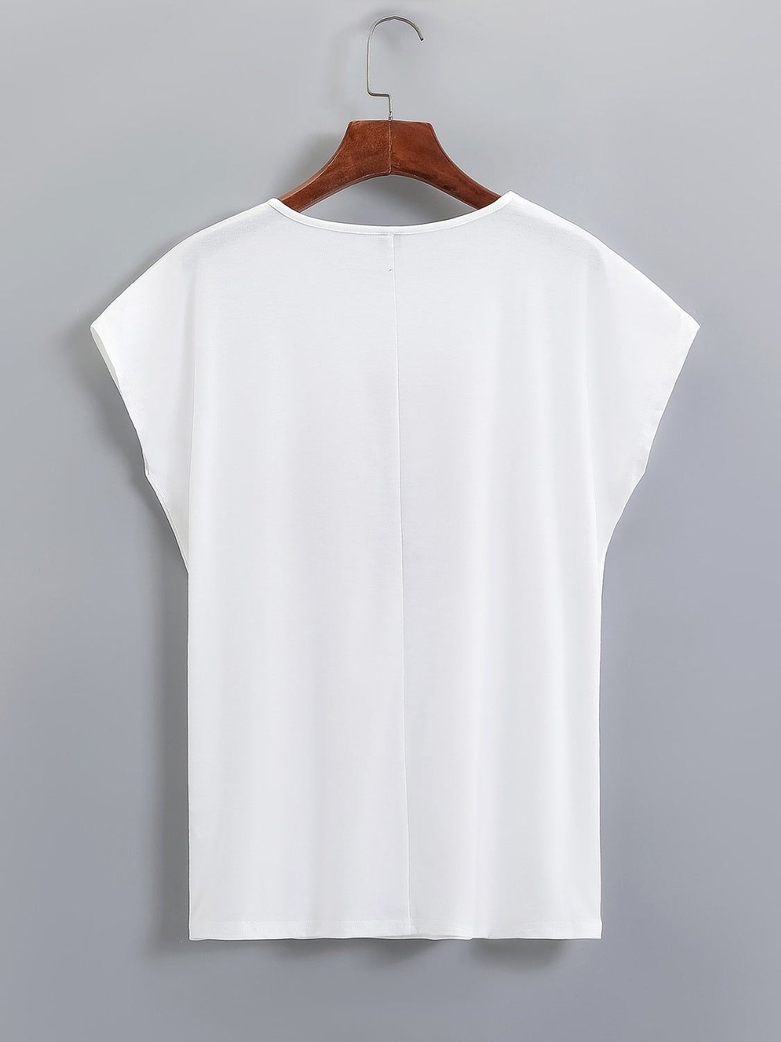 Heart Round Neck Short Sleeve T-Shirt-Jewearrings