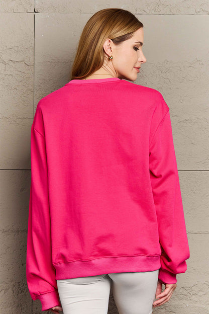 Simply Love Full Size LIT Long Sleeve Sweatshirt-Jewearrings