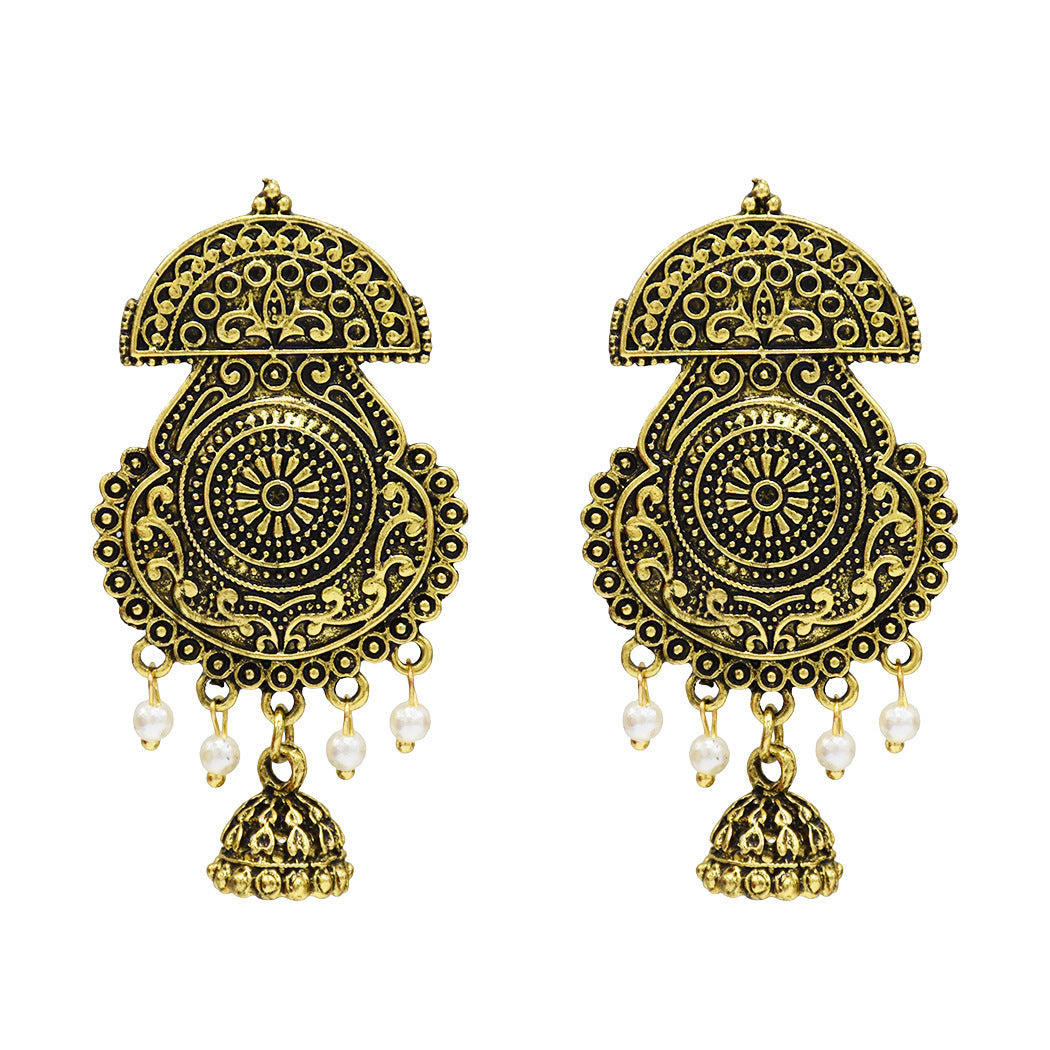 Indian vintage earrings wholesale pearl earrings-Jewearrings