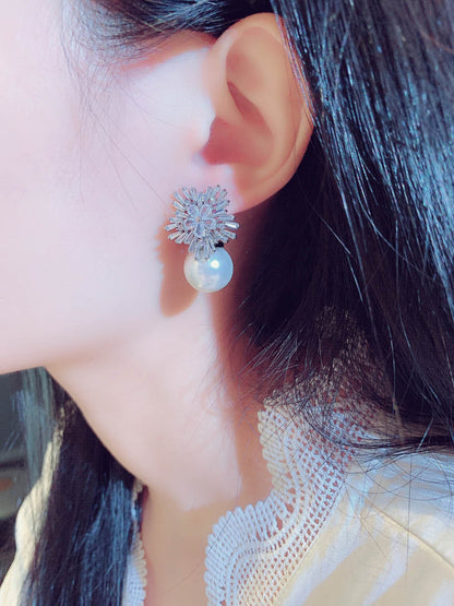 Flower Temperament Stud Earrings For Women-Jewearrings