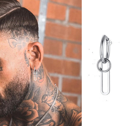 Men's Stainless Steel Cross Stud Earrings Jewelry-Jewearrings