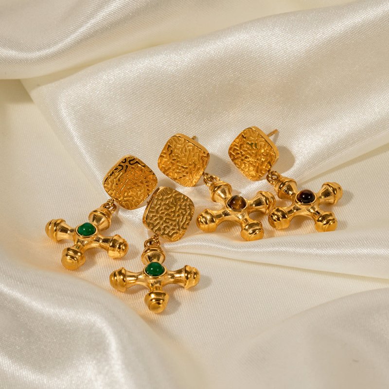 Della Gold Earrings-Jewearrings