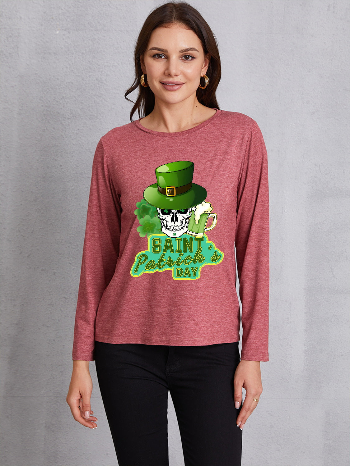 SAINT PATRICK'S DAY Round Neck T-Shirt-Jewearrings