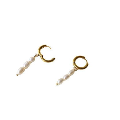 Women's Fashion Simple Pearl Earrings-Jewearrings