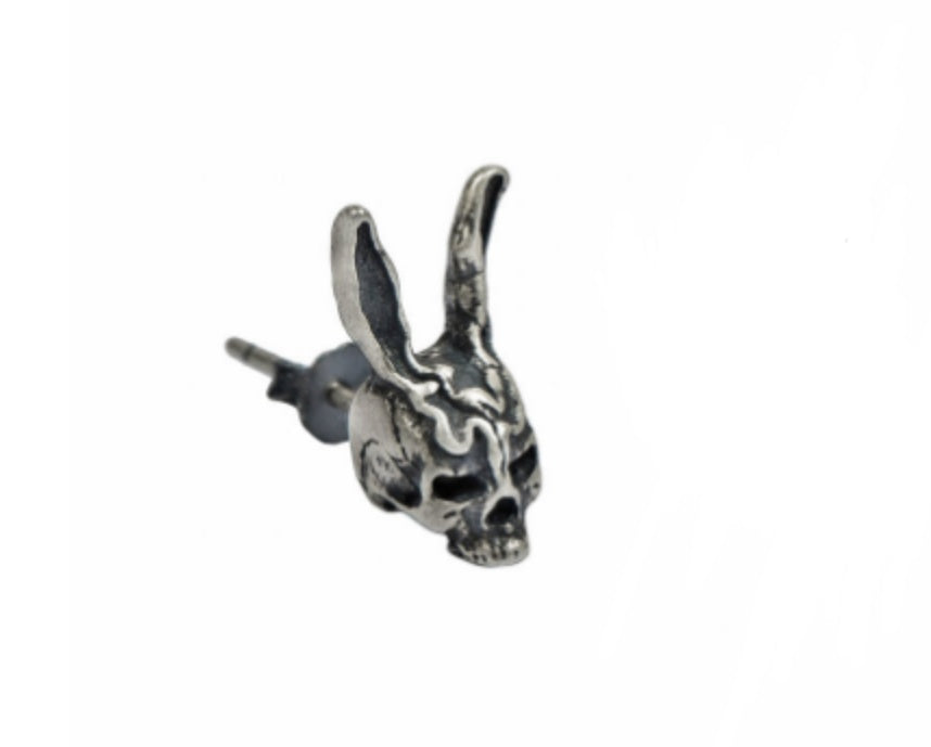 S925 Sterling Silver Non-mainstream Rabbit Stud Earrings-Jewearrings