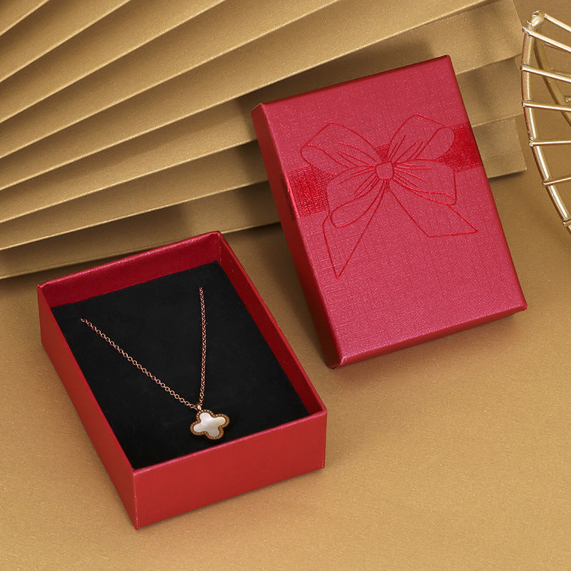 Bow Necklace Earrings Packaging Gift Box-Jewearrings