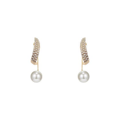 South Korea Dongdaemun Pearl Earrings Women-Jewearrings