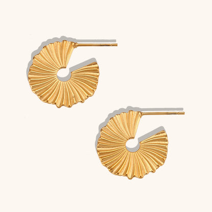 Exaggerated SUNFLOWER Metal Stud Earrings-Jewearrings