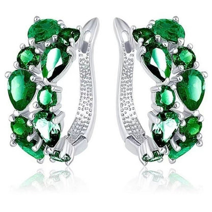 Diamond Crystal Zircon Ear Clip Affordable Luxury Earrings Women-Jewearrings