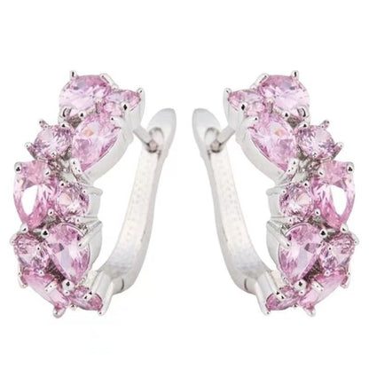 Diamond Crystal Zircon Ear Clip Affordable Luxury Earrings Women-Jewearrings