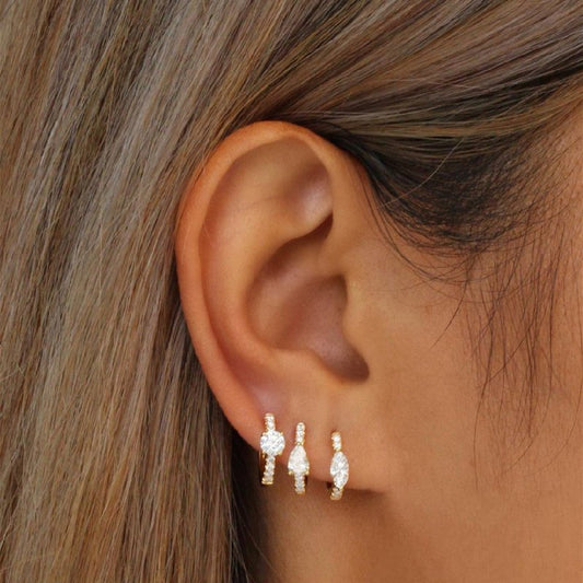 Diamond Inlaid Popular Light Earplugs Ins Earrings-Jewearrings