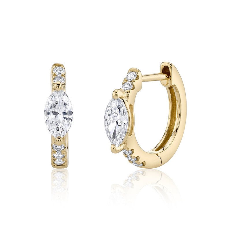 Diamond Inlaid Popular Light Earplugs Ins Earrings-Jewearrings