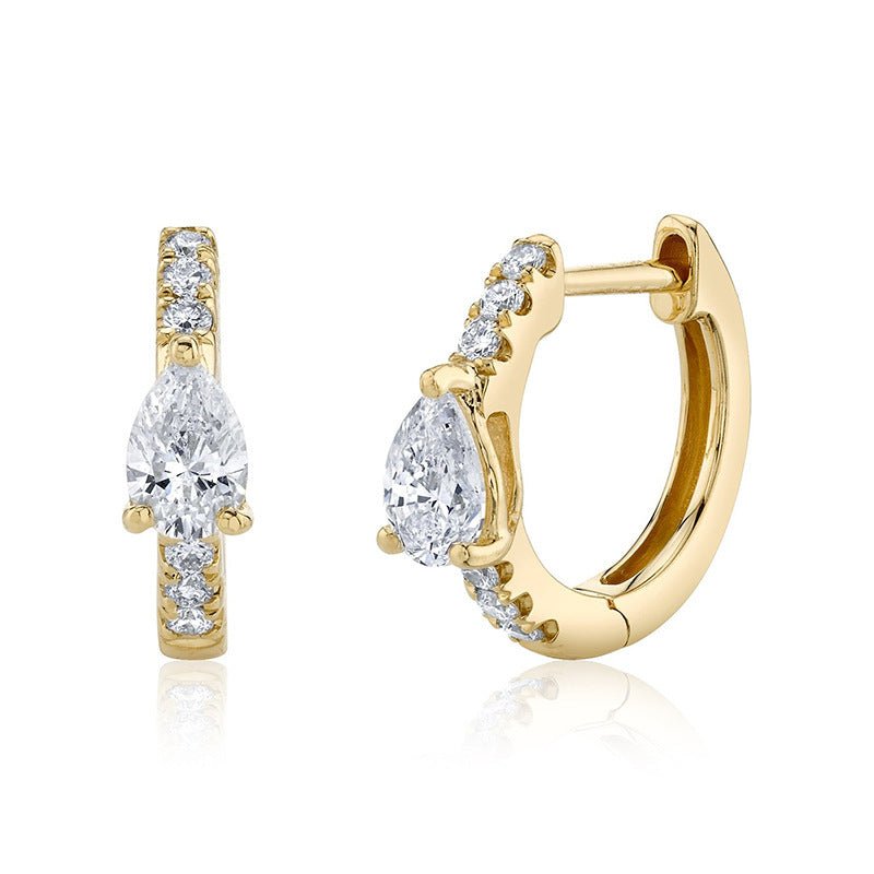 Diamond Inlaid Popular Light Earplugs Ins Earrings-Jewearrings