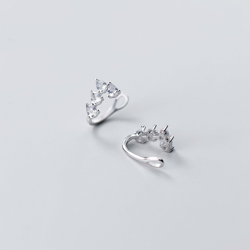 Diamond-shaped drop earrings-Jewearrings