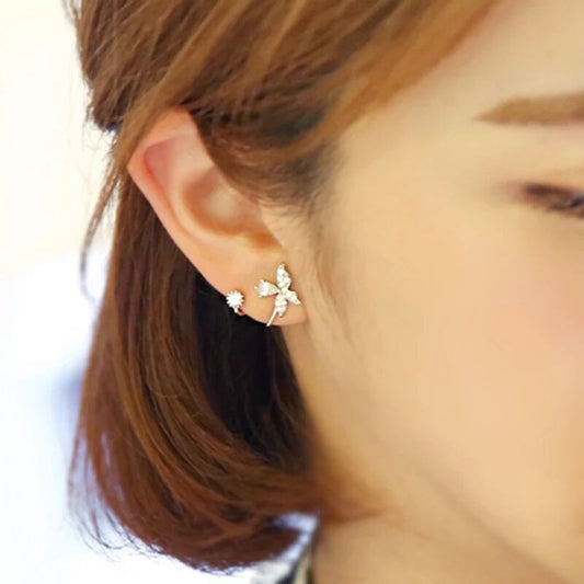 Diamond stud earrings-Jewearrings