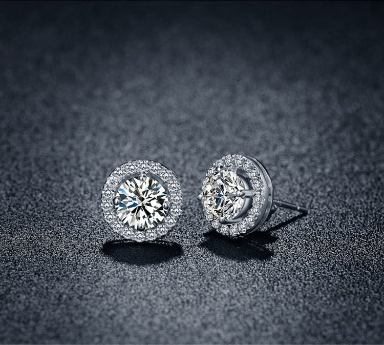 Diamond stud earrings-Jewearrings