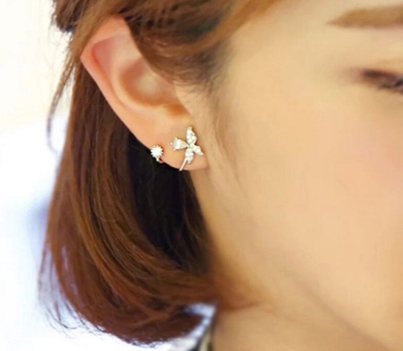 Diamond stud earrings-Jewearrings