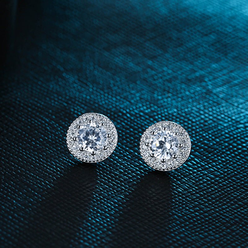 Diamond stud earrings-Jewearrings