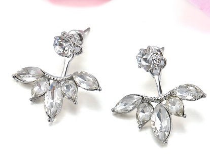 Diamond stud earrings with fashion accessories-Jewearrings