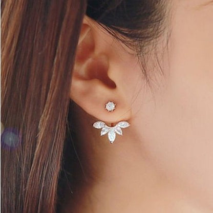 Diamond stud earrings with fashion accessories-Jewearrings