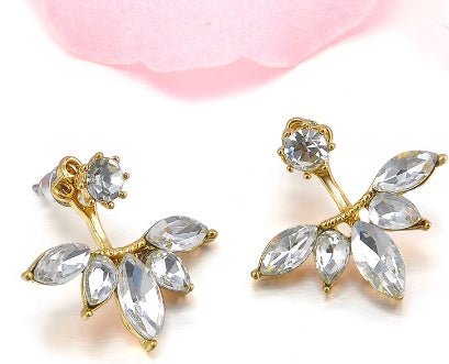 Diamond stud earrings with fashion accessories-Jewearrings