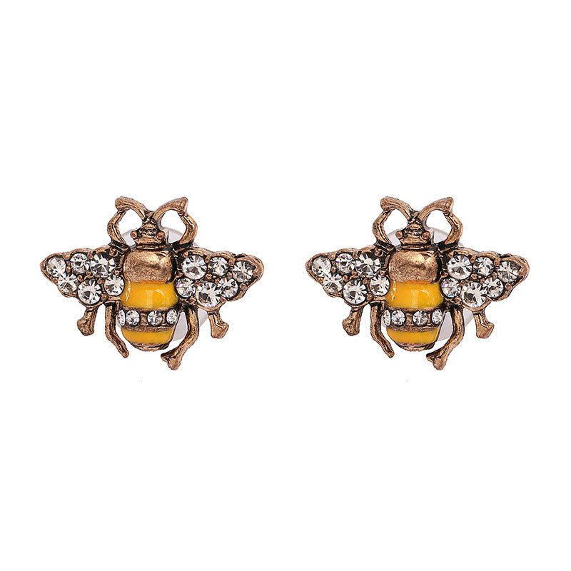 Diamond Stud Earrings Yiwu Accessory Alloy-Jewearrings