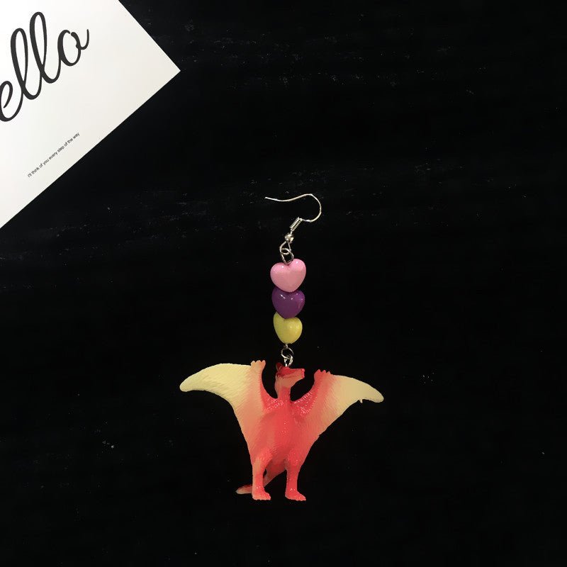 Dinosaur Earrings Beautiful Girl-Jewearrings