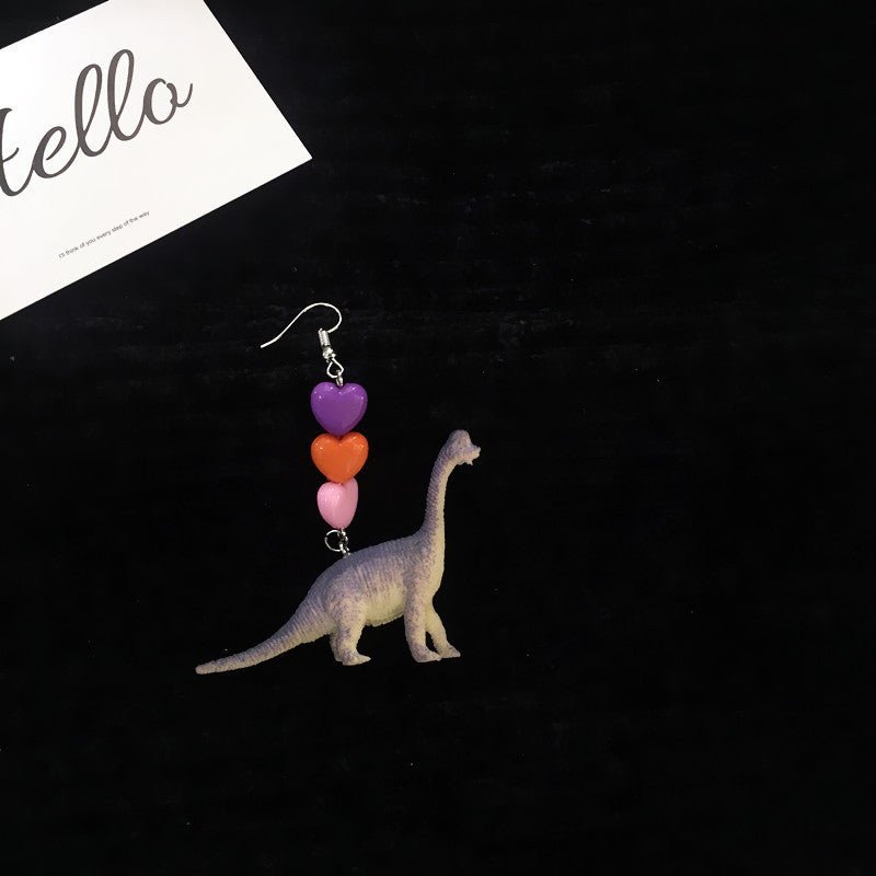 Dinosaur Earrings Beautiful Girl-Jewearrings