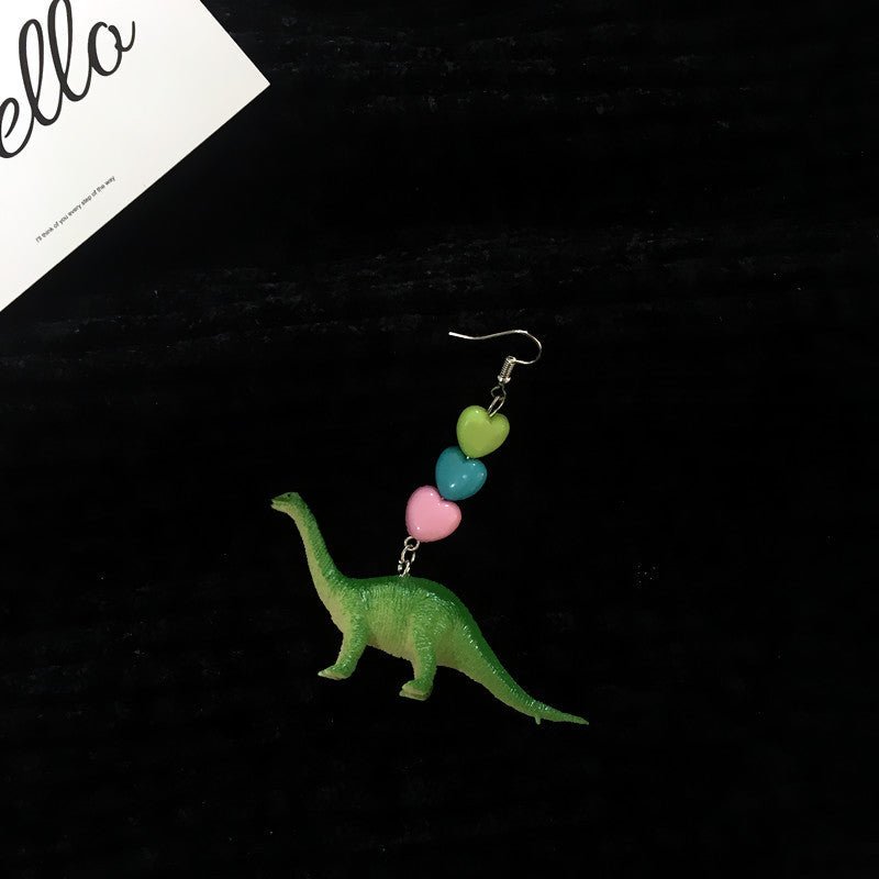 Dinosaur Earrings Beautiful Girl-Jewearrings