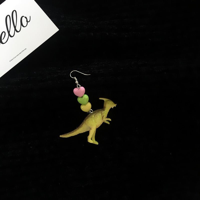 Dinosaur Earrings Beautiful Girl-Jewearrings