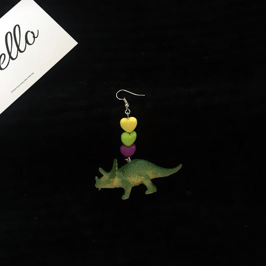 Dinosaur Earrings Beautiful Girl-Jewearrings