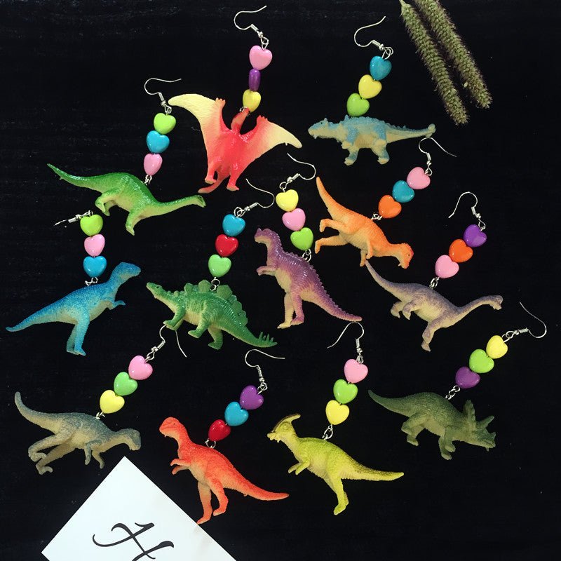 Dinosaur Earrings - Beautiful Girl Childlike-Jewearrings