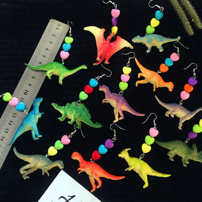 Dinosaur Earrings - Beautiful Girl Childlike-Jewearrings