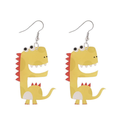 Dinosaur Earrings - Creative Handmade Acrylic-Jewearrings