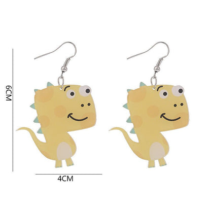 Dinosaur Earrings - Creative Handmade Acrylic-Jewearrings