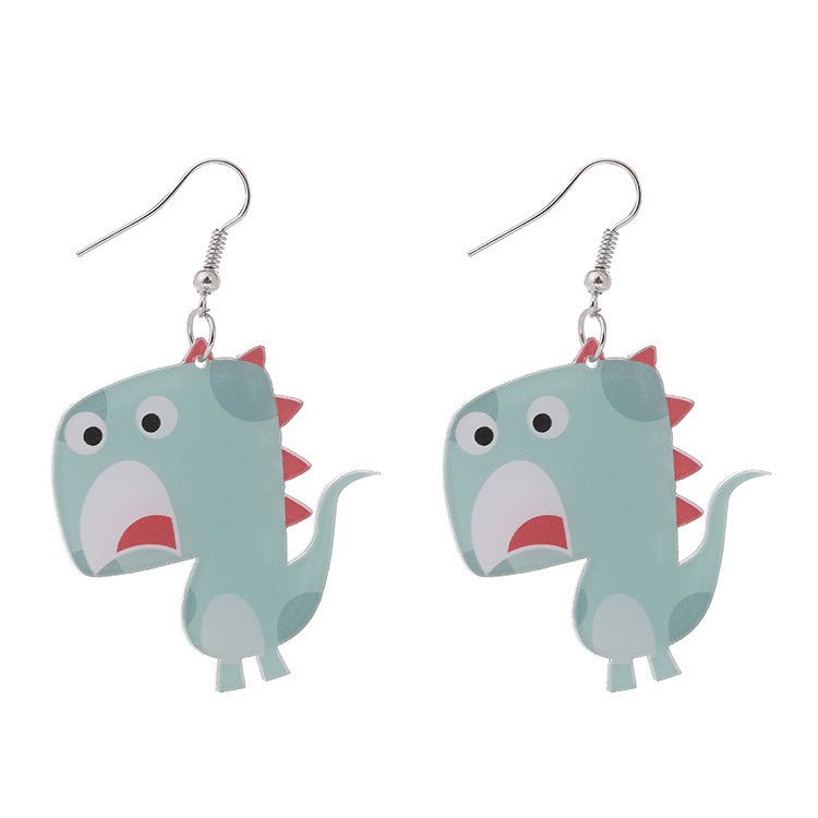 Dinosaur Earrings - Creative Handmade Acrylic-Jewearrings