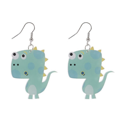 Dinosaur Earrings - Creative Handmade Acrylic-Jewearrings