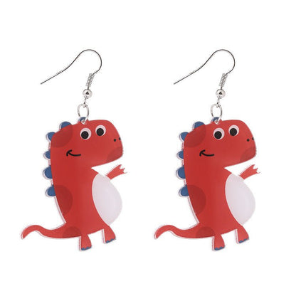 Dinosaur Earrings - Creative Handmade Acrylic-Jewearrings